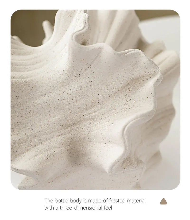 Vaso Coral Nórdico – Cerâmica Fosca Elegante