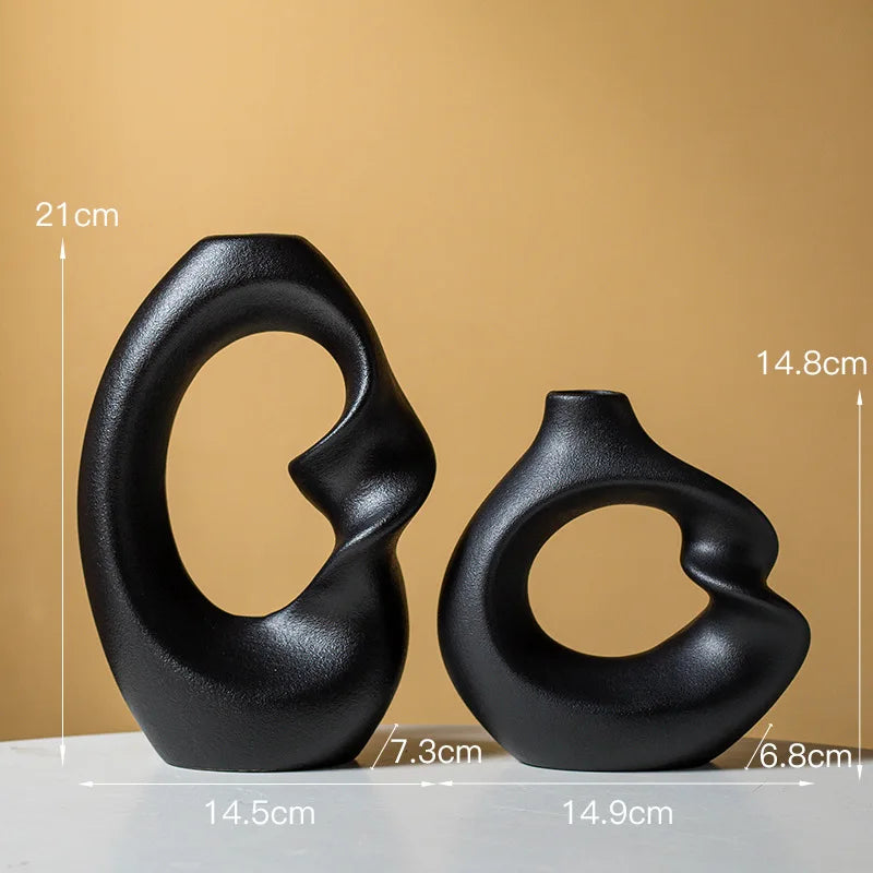 Vaso de Cerâmica Minimalista – Elegância na Simplicidade