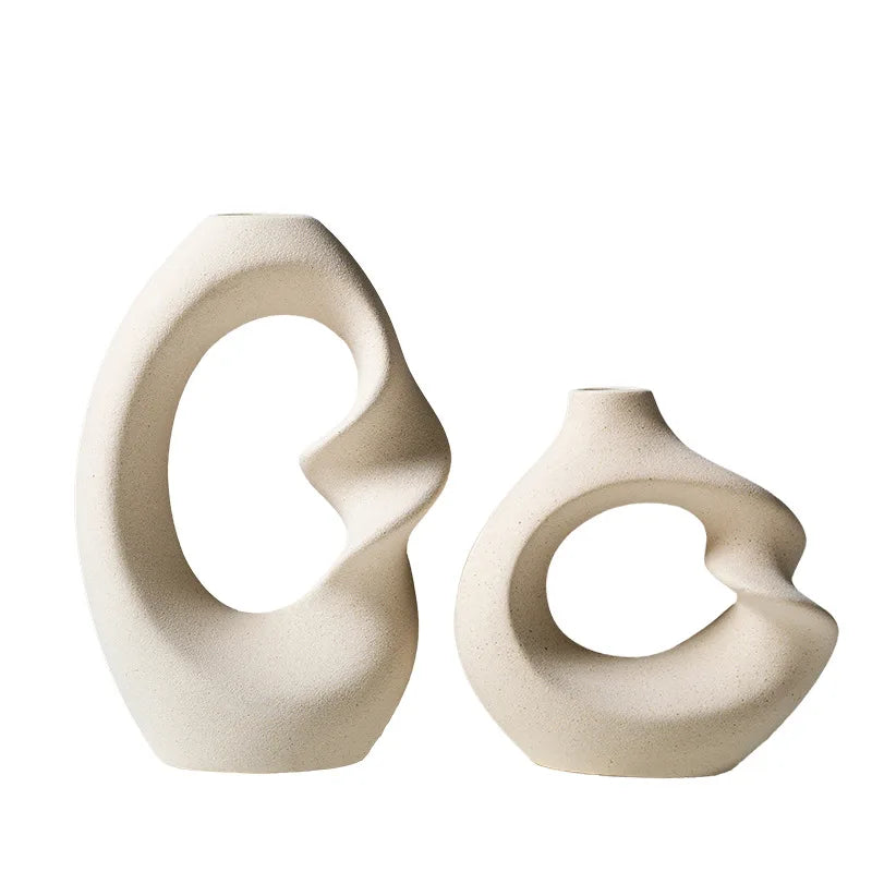 Vaso de Cerâmica Minimalista – Elegância na Simplicidade