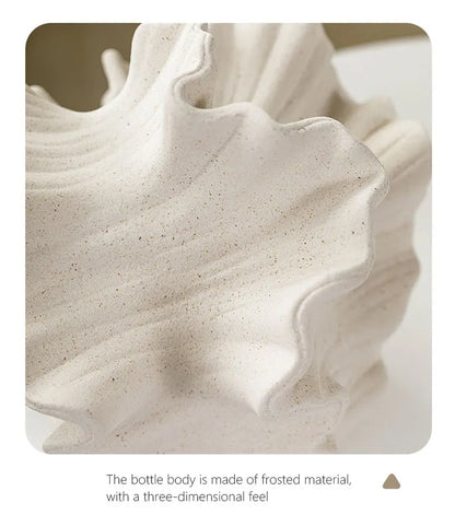 Vaso Coral Nórdico – Cerâmica Fosca Elegante